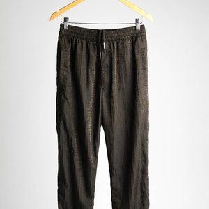 GIVENCHY GARMENT DYE EMBROIDERED JOGGERS - MILITARY GREEN